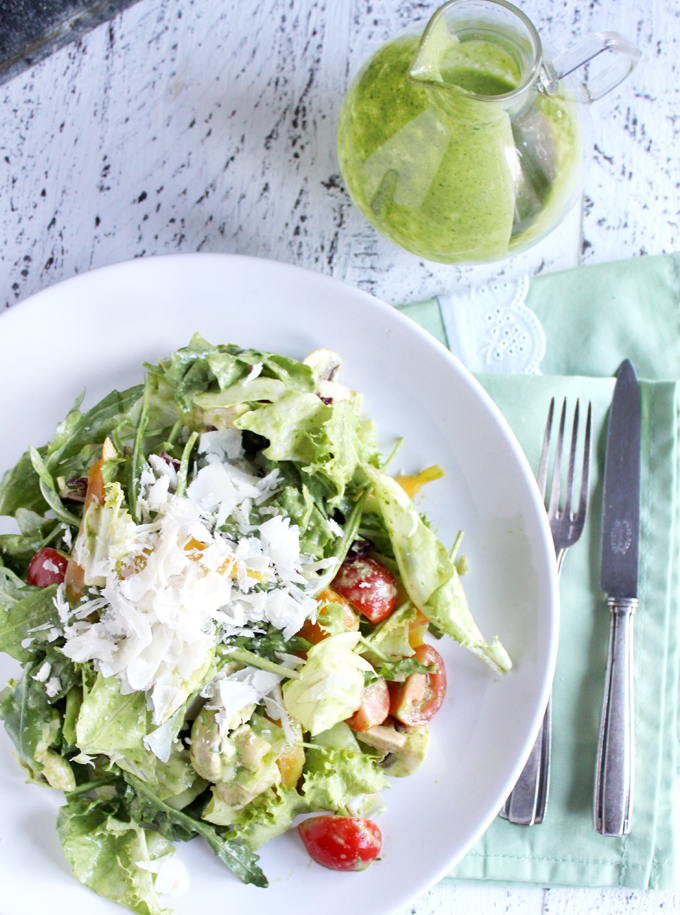 Vapianosalat Mit Rucola Dressing Kuchendeern