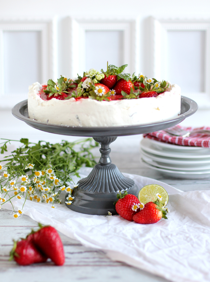 Erdbeer-Mojito Torte