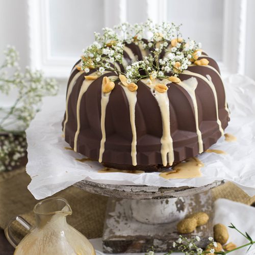 Schokoladen Erdnussbutter Gugelhupf - KüchenDeern