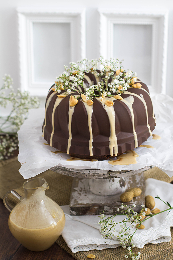 Schokoladen Erdnussbutter Gugelhupf Kuchendeern