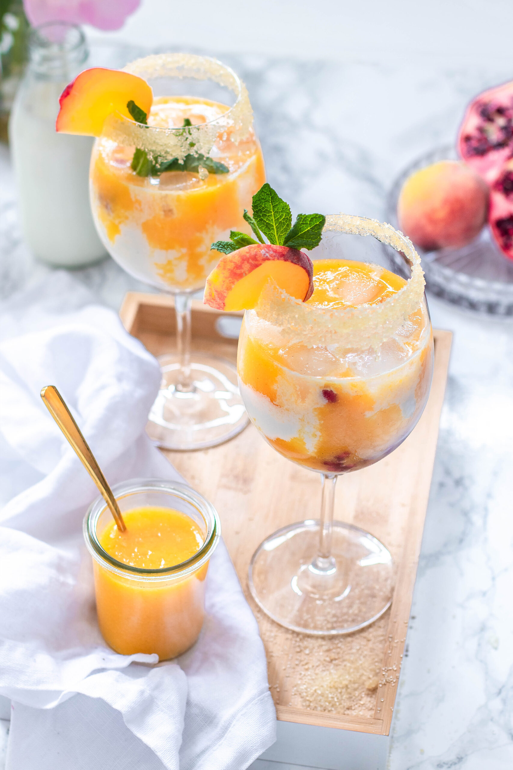 Peaches and Cream Mocktail