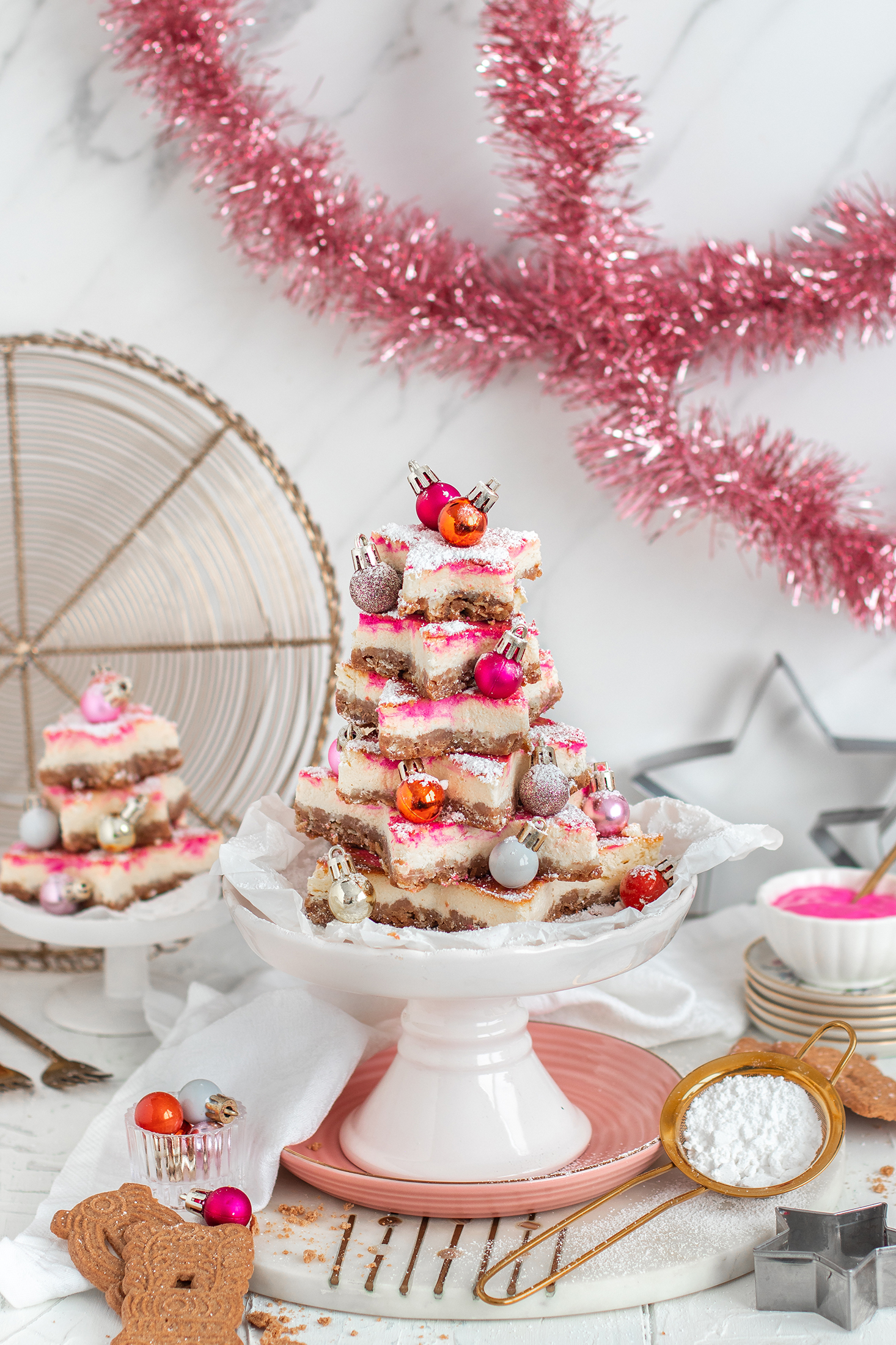 Spekulatius Cheesecake Weihnachtsbaum