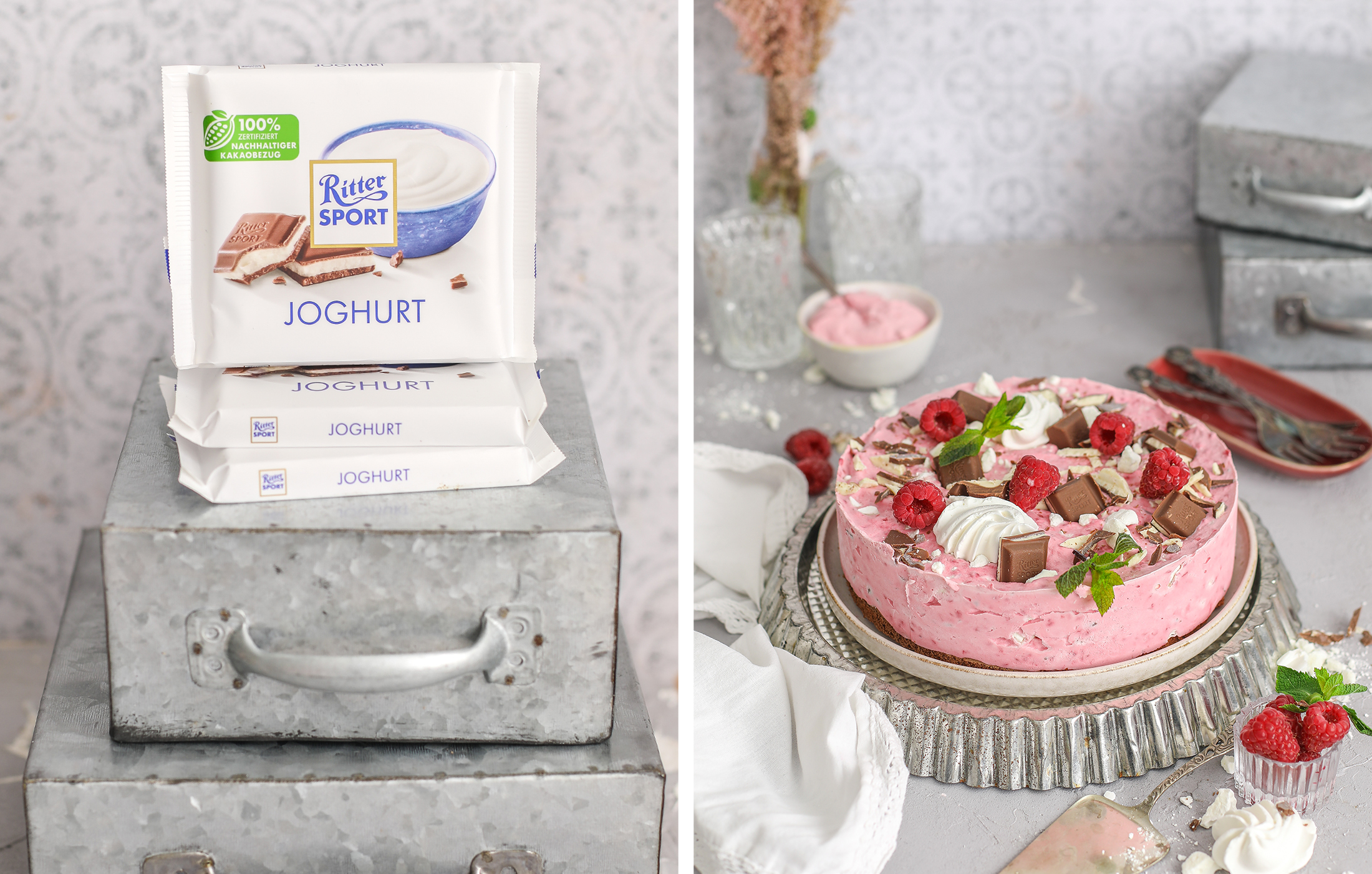 Himbeer Joghurt Eistorte